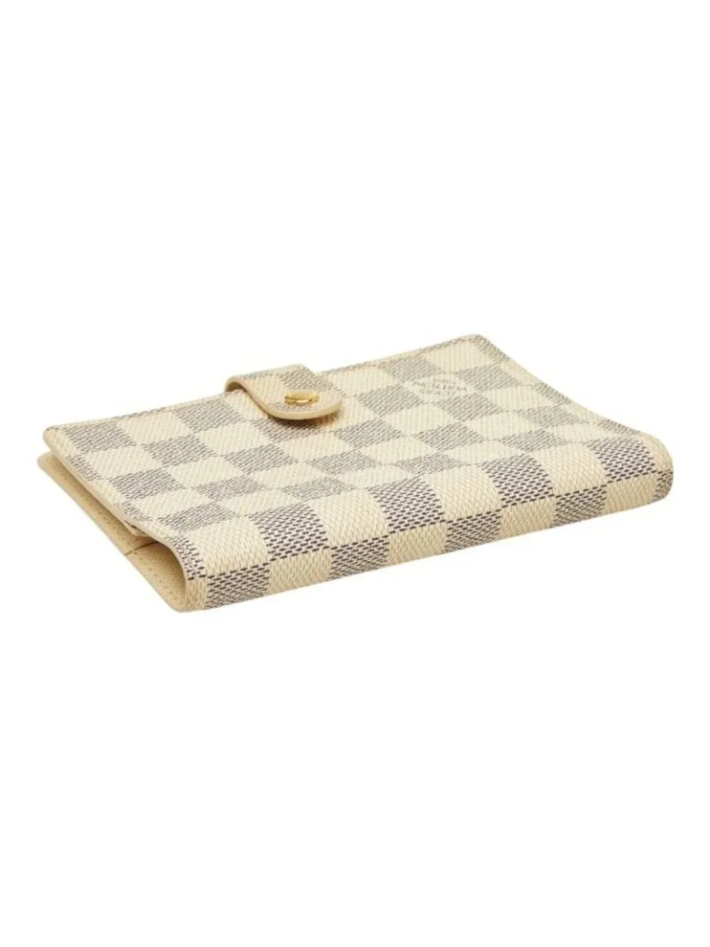 Louis Vuitton Damier Azur Agenda PM Notebook Cover White Leather